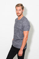 Men's Soft Knit Melange Short Sleeve Crew Tee - view 24