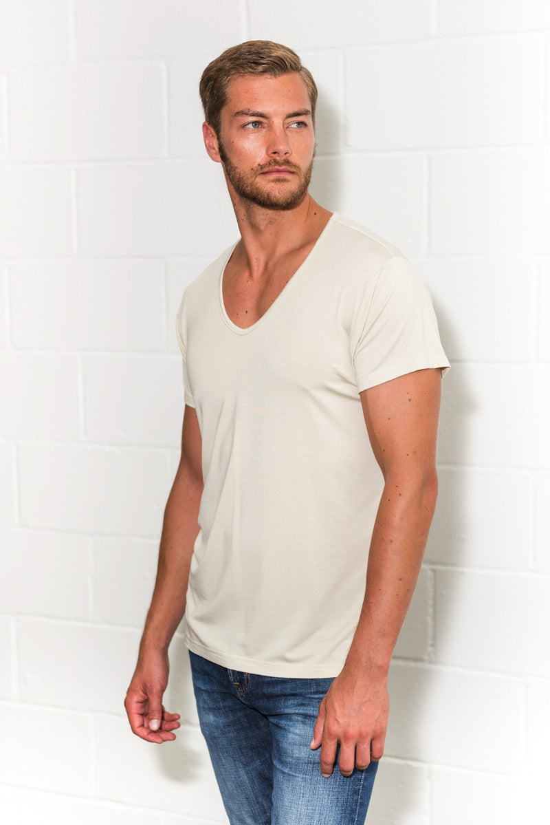 Men's Modal Modern V-Neck Tee Shirt – Mika Jaymes