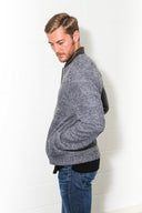 Men's Soft Knit Melange Bomber Jacket - view 27