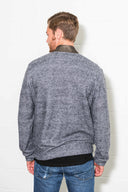 Men's Soft Knit Melange Bomber Jacket — Mika Jaymes