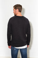 Men's French Terry Kangaroo Pocket Crew Neck Sweatshirt - view 8