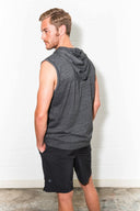 Men's Sleeveless Tri-Blend Hoodie — Mika Jaymes (view 2)