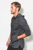 Men's 3/4 Sleeve Cowl Neck Visor Hoodie - view 12