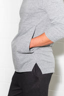 Men's 3/4 Sleeve Cowl Neck Visor Hoodie - view 15