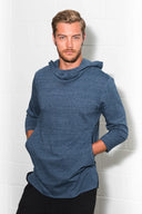 Men's 3/4 Sleeve Cowl Neck Visor Hoodie - view 7