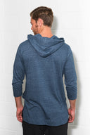 Men's 3/4 Sleeve Cowl Neck Visor Hoodie - view 8