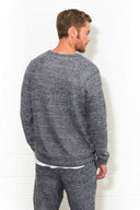 Men's Soft Knit Melange Kangaroo Pocket Pullover Sweater - view 19