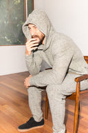 Men's Melange Knit Cinched Bottom Pant - view 5