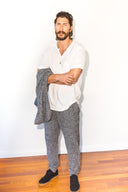 Men's Melange Knit Cinched Bottom Pant - view 8