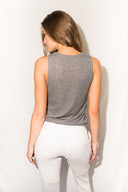 Women's Novelty Texture Tank - Black Gravel - view 4