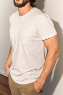 Men's Jersey Crew Neck Curved Pocket Tee - view 8