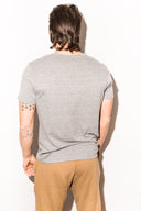 Men's Jersey Cross V-Neck Tee - Light Heather Grey - view 3