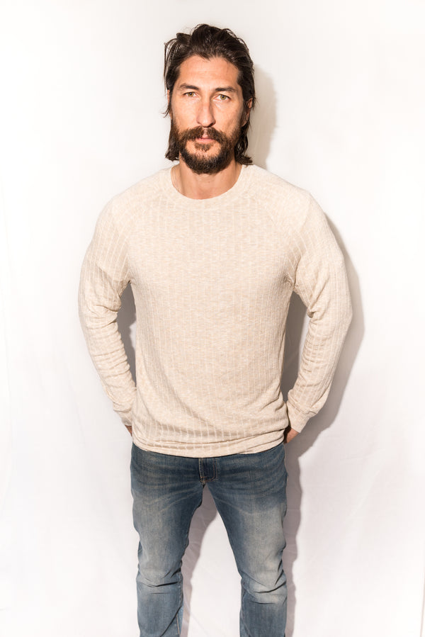 Men's Light Pullover Sweater - Camel