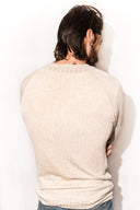 Men's Light Pullover Sweater - Camel - view 2