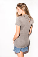 Women's French Terry Tee - Heather Grey - view 2