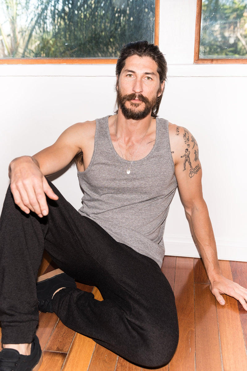 Men's Novelty Texture Tank — Heather Slub