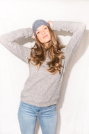 Women's Novelty Loop Back Pullover Sweatshirt - Black - view 3