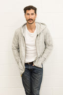 Men's Soft Knit Melange Zip Front Hoodie - view 11