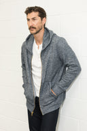 Men's Soft Knit Melange Zip Front Hoodie - view 8