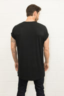 Men's Modal Hi-Lo Crew Neck Tee - view 7