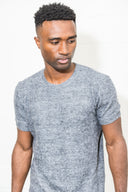 Men's Soft Knit Melange Short Sleeve Crew Tee - view 26
