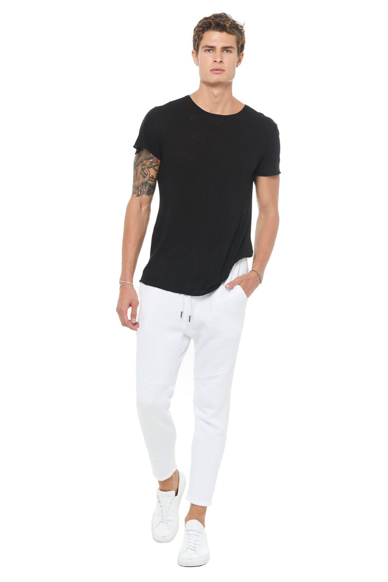 Carbon38 French Terry Jogger Pant - White