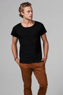 Men's Heavy Cotton Wide Neck Tee - view 2