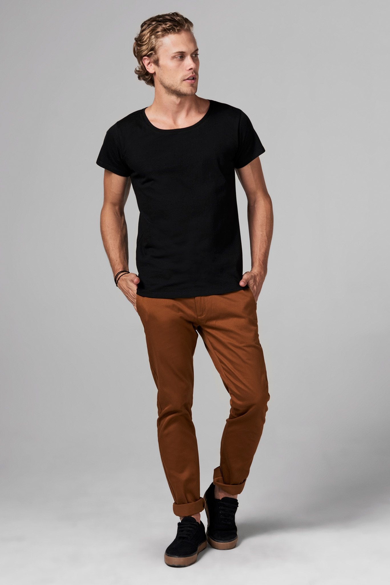 Men's Heavy Cotton Wide Neck Tee – Mika Jaymes