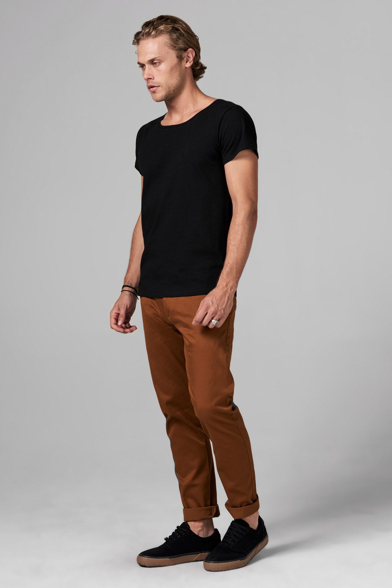 Men's Heavy Cotton Wide Neck Tee – Mika Jaymes