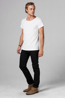 Men's Heavy Cotton Wide Neck Tee - view 3