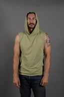 Men's Sleeveless Tri-Blend Hoodie - view 4