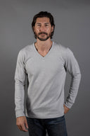 Westin Herringbone V-Neck Sweater - view 8