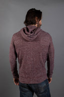 Men's Soft Knit Melange Zip Front Hoodie - view 2