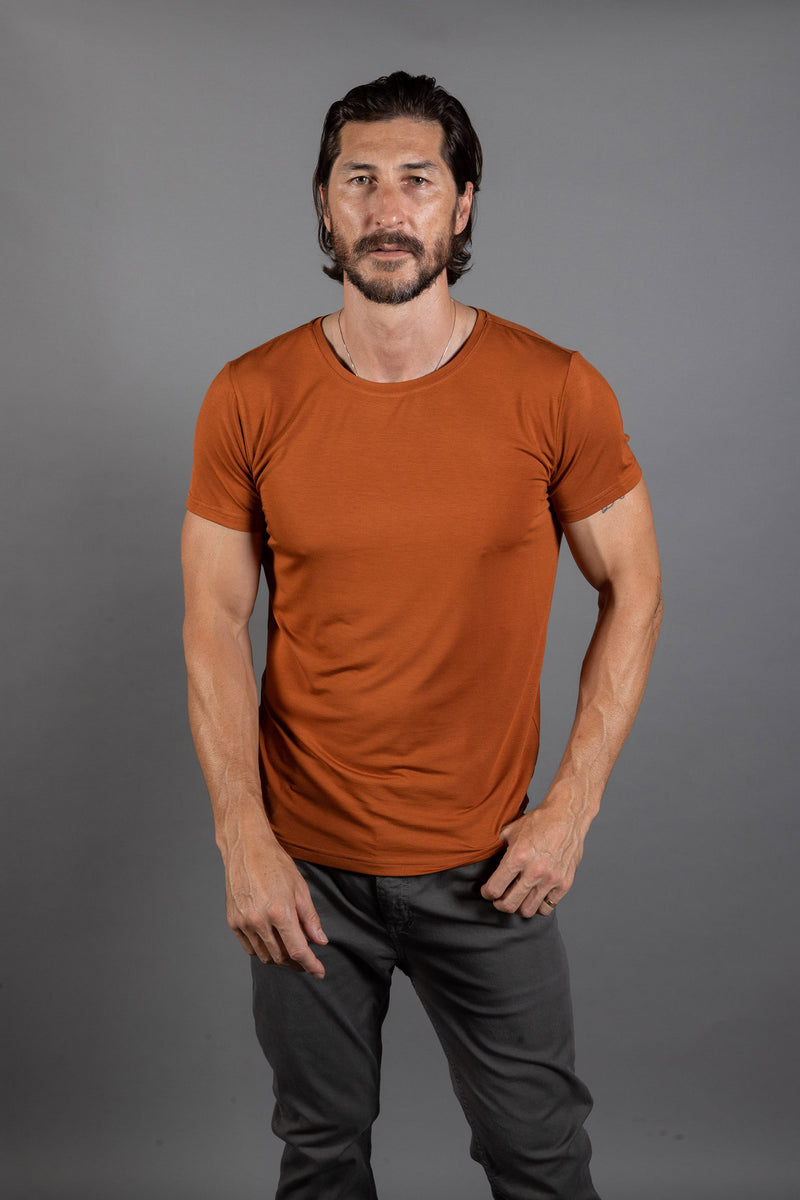 Men's Modal Crew Neck Tee — Antique