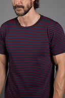 Men's Brolin Raw Neck Crew Stripe Tee — Mika Jaymes