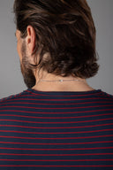 Men's Raw Edge Patch Sleeve Stripe Tee - view 24