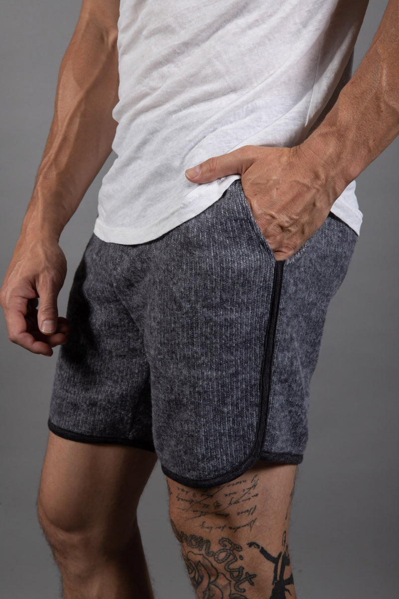 Men's Soft Knit Melange O.S.B. Shorts — Grey