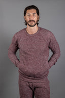 Men's Soft Knit Melange Kangaroo Pocket Pullover Sweater - view 24