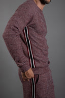 Men's Soft Knit Melange Side Stripe Pullover Sweater - view 11