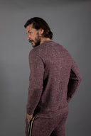 Men's Soft Knit Melange Side Stripe Pullover Sweater - view 12