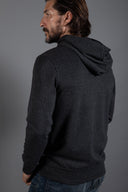 Spencer Herringbone Kangaroo Hoodie - view 6