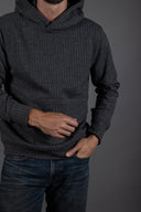 Spencer Herringbone Kangaroo Hoodie - view 8