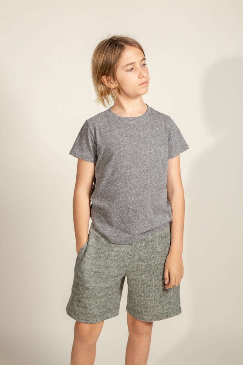 Boy's Soft Knit Short — Army