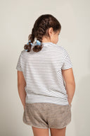 Girl's Jersey Striped Tee Black And White - view 2