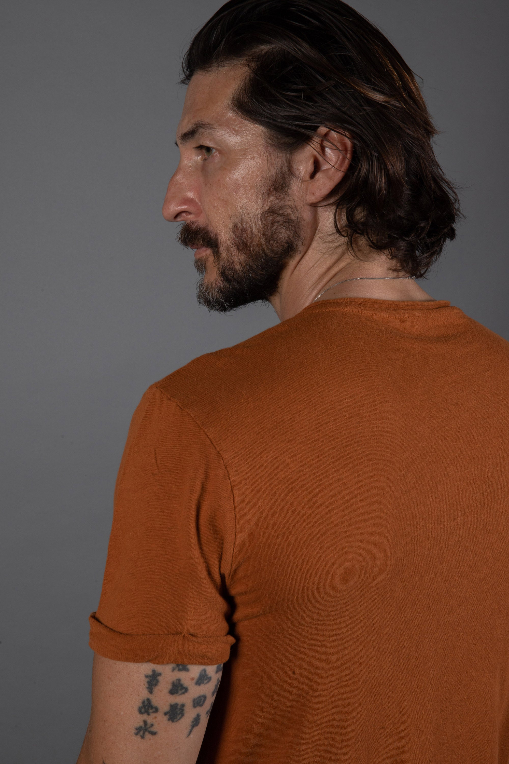 Men's Cotton Linen V-Neck Tee Shirt – Mika Jaymes