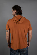 Men's Linen Blend Short Sleeve Hoodie - view 22