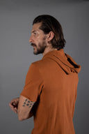 Men's Linen Blend Short Sleeve Hoodie - view 23