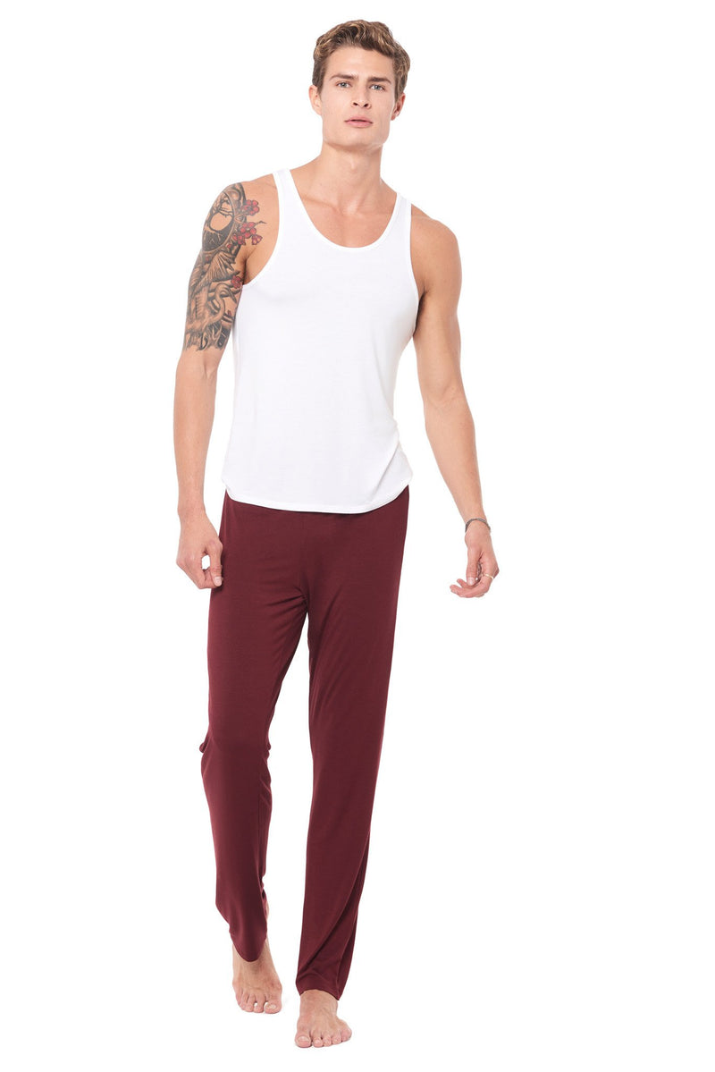 Men's Modal Lounge Pant — Maroon