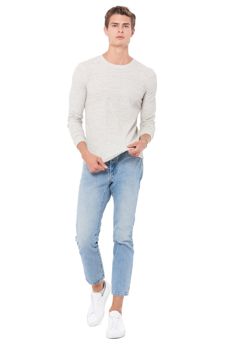 Men's Novelty Texture Long Sleeve Pullover