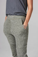 Women's Melange Knit Jogger Pant - Army - view 4